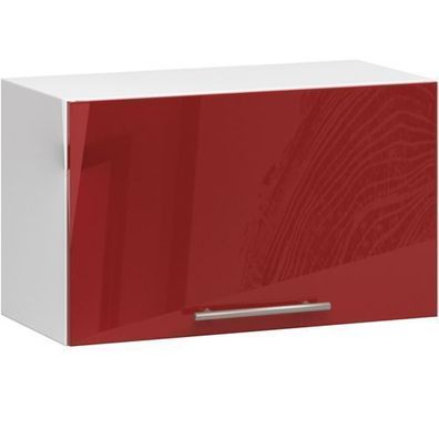 Küchenschrank AKORD OLIWIA W60 Weiß 60 cm Front Rot Glanz B60 x H29 x T30 cm