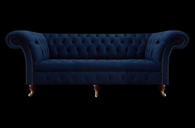 Design Einrichtung Chesterfield Sofa Dreisitzer Couch Wohnzimmer Neu