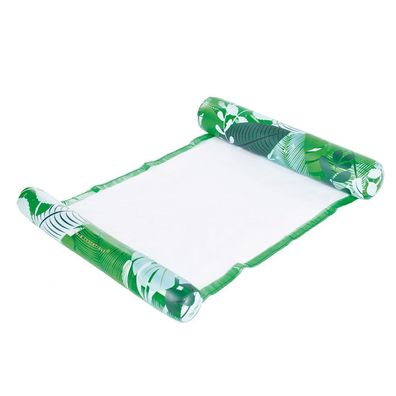 Pool Wasser-Hängematte Tropical 116 cm PVC grün weiß Luftmatratze Baden Kinder