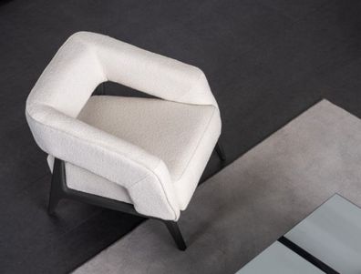 Design 1-Sitzer Luxus Sessel Polstermöbel Textil Relaxsessel Modern