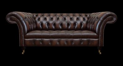Chesterfield Dreisitzer Sofa Couch Polstermöbel Einrichtung Wohnzimmer Neu