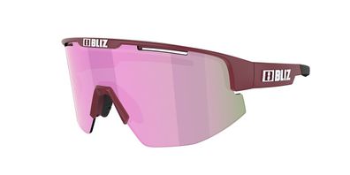 BLIZ Sonnenbrille Matrix Small matt burgundy brown&rose mirror