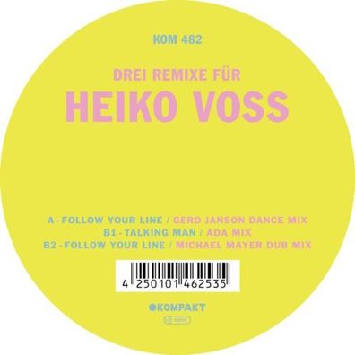 Heiko Voss Drei Remixe für Heiko Voss 12" Vinyl 2024 Kompakt482
