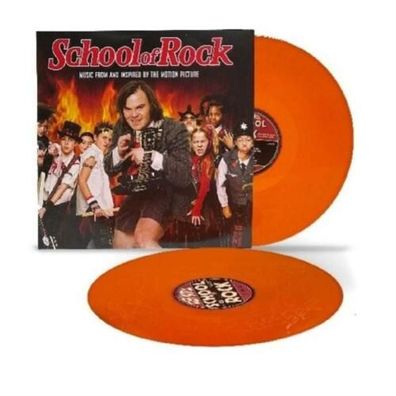 School Of Rock Soundtrack LTD 2LP Orange Vinyl Gatefold 2021 Rocktober Edition