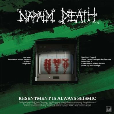 Napalm Death Resentment is Always Seismic 1LP Vinyl Mini Album 2022 Century Medi