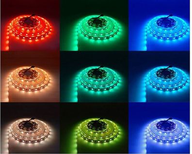 LED Leuchtstreifen 8mm / 8 -12V wasserdicht und kürzbar (5m Rolle) Farbe BLAU
