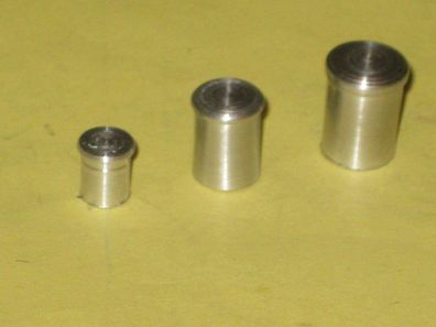 Poller 9 x 7,5 mm Aluminium 5 Stück MB 3805-9
