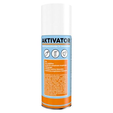 Aktivator für Sekundenkleber, schnelles Härten 200ml Aerosol (34,50 pro 1Liter)