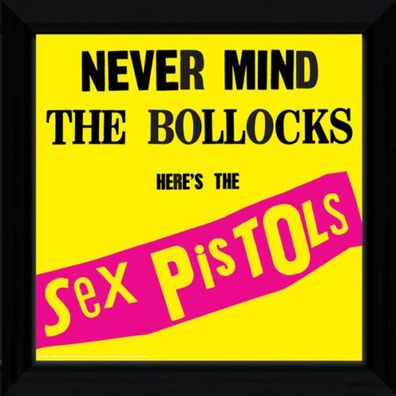 GB Eye Rahmen Album Artwork Sex Pistols Never Mind the Bollocks / Kein Vinyl