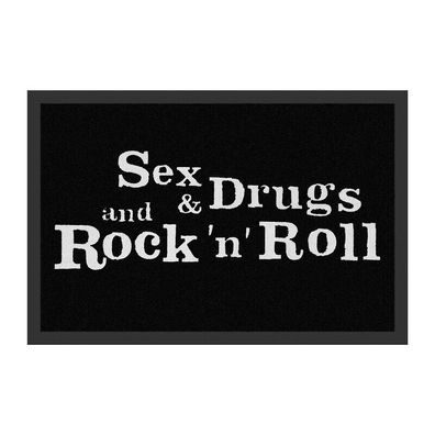 Fussmatte / Teppich - Sex & Drugs & Rock'n'Roll (40 x 60 cm) 100728 NEU!