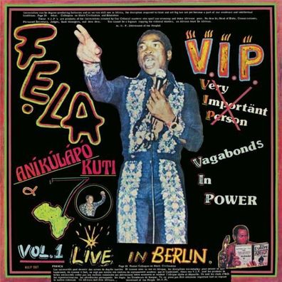 Fela Kuti V.I.P. Vagabonds In Power 1LP Vinyl 2020 Knitting Factory Records