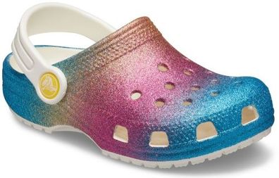 crocs Classic Ombre Glitter Clog Kids Oyster / Multi Croslite
