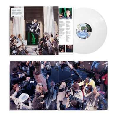 Robbie Williams Life Thru a Lens 1LP Clear Vinyl Gatefold 25th Anniversary Editi
