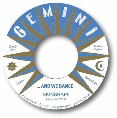 Skinshape And We Dance Clouds 7" Vinyl 2021 Lewis Recordings