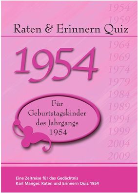 Raten & Erinnern Quiz 1954, Karl Mangei