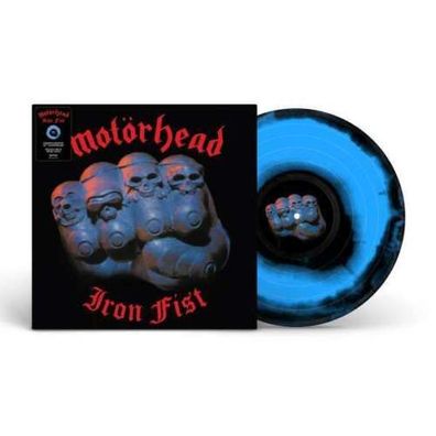 Motörhead Iron Fist 1LP Black & Blue Swirl Vinyl 2022 BMG