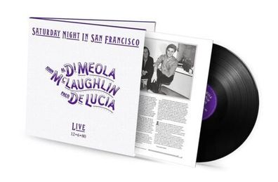 Al Di Meola McLaughlin De Lucia Saturday Night In San Francisco 1LP Black Vinyl