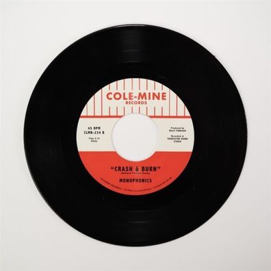 Monophonics Warpaint Crash & Burn 7" Black Vinyl 2023 Colemine CLMN-234