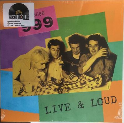 999 Live And Loud!! 180g 1LP Yellow Vinyl Numbered 2017 Record Store Day
