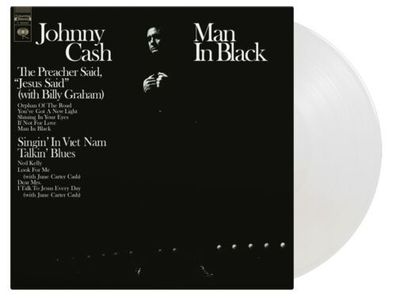 Johnny Cash Man in Black LTD 180g 1LP Crystal Clear Vinyl 2024 Music On Vinyl