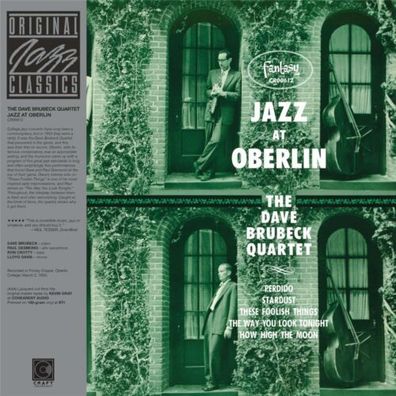Dave Brubeck Jazz At Oberlin Live At Oberlin College 180g 1LP Vinyl Craft