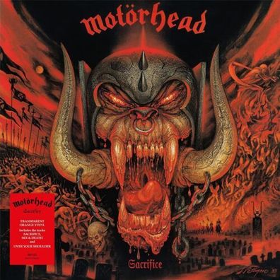 Motörhead Sacrifice 1LP Transparent Orange Vinyl 2023 BMG