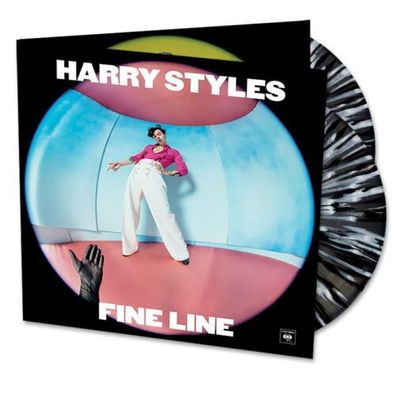 Harry Styles Fine Line 2LP Black & White Splatter Vinyl Gatefold 2019 Columbia