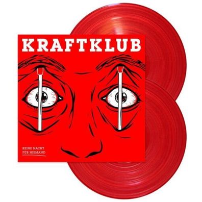Kraftklub Keine Nacht für Niemand 2LP RED Vinyl Gatefold 2017 Vertigo