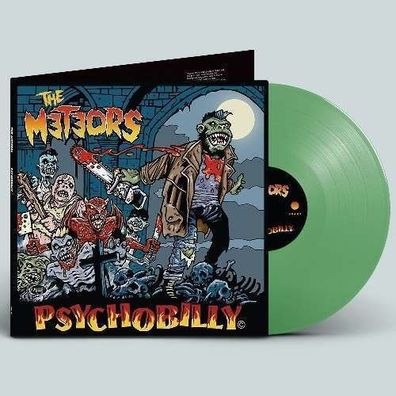 The Meteors Psychobilly 1LP Transparent Green Vinyl Gatefold 2022 Svart Records