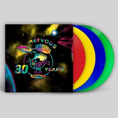 Various Nervous Records 30 Years Part 2 4x12" Colored Vinyl Gatefold 2021 Nervou