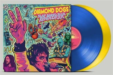 Diamond Dogs Slap Bang Blue Rendezvous LTD 2LP Blue Yellow Vinyl Gatefold