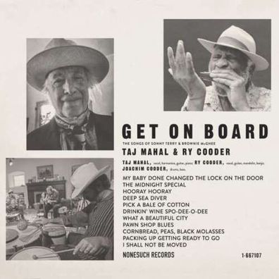 Taj Mahal & Ry Cooder Get On Board 1LP Vinyl 2022 Nonesuch