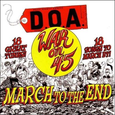 D.O.A. War On 45 1LP Black Vinyl 40th Anniversary 2023 Sudden Death