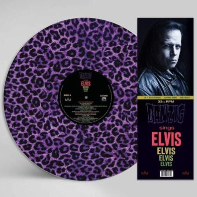 Danzig Sings Elvis 1LP Picture Disc Purple Leopard Print Cleopatra CLO1784