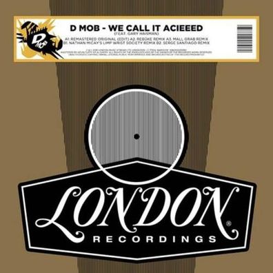 D-Mob feat Gary Haisman We Call It Acieed Remixes 12" Vinyl 2020 Record Store Da