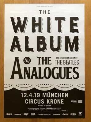 The Analogues - The White Album Original Konzert Plakat Tour Poster München 2019
