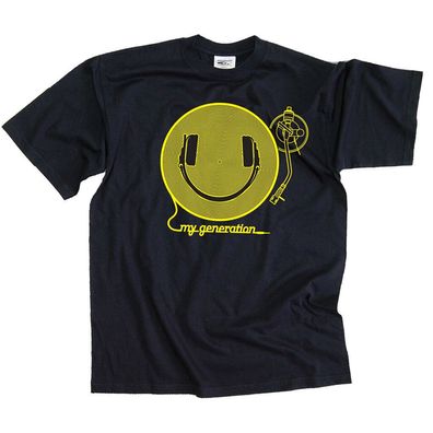 Technics DMC T-Shirt Happy Generation Black D009
