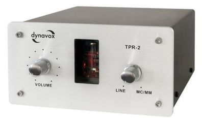 Dynavox Röhren-Phono-Vorverstärker TPR-2 MM MC Line Silber
