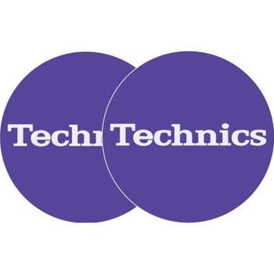 Slipmats Technics Lila Purple Logo Weiss 1 Paar 0020110094