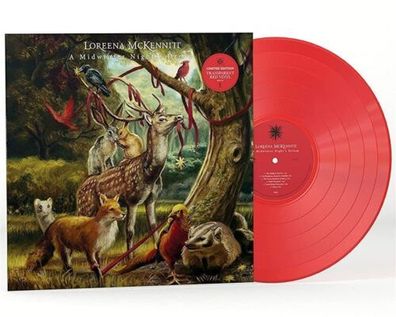 Loreena McKennitt A Midwinter Night's Dream 1LP Transparent Red Vinyl 2022 Quinl