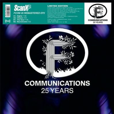 Scan X FCom 25 Remastered EP2 12" Vinyl F-Com