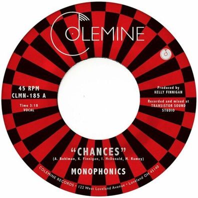 Monophonics Changes 7" Vinyl Single 2020 Colemine Records CLMN-185