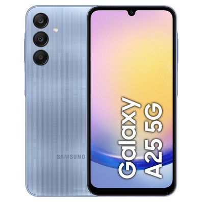 Samsung Galaxy A25 5G 128GB SM-A256B/ DSN / 6GB Dual Sim Handy Smartphone Blau