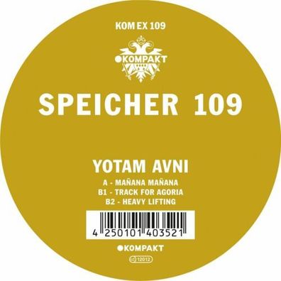 Yotam Avni Kompakt Extra Speicher 109 Manana Track For Agoria 12" Vinyl