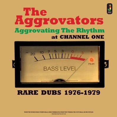 The Aggrovators Aggrovating The Rhythm At Channel One 1LP Vinyl 2017 Jamaican Re