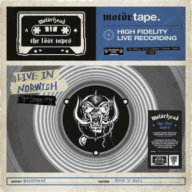 Motörhead The Löst Tapes Vol.2 Live In Norwich LTD 2LP Blue Vinyl Gatefold