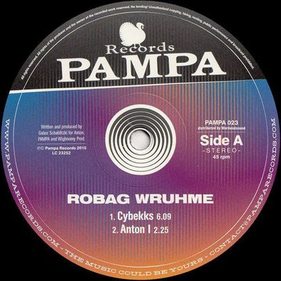 Robag Wruhme Cybekks EP 12" Vinyl 2015 Pampa Records PAMPA023
