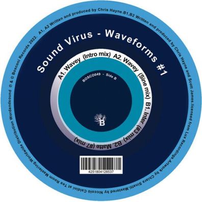 Sound Virus Waveforms #1 12" Vinyl 2022 Bosconi Records BOSCO049