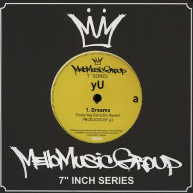 yU Prior Days / Dreams 7" Vinyl 2012 Mello Music Group