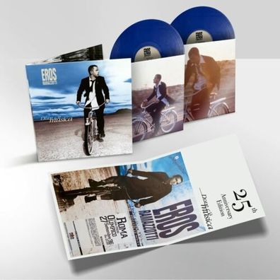 Eros Ramazzotti Dove C'è Musica 2LP Blue Vinyl Gatefold 2021 Sony